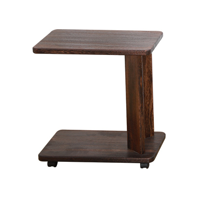 家用茶桌置物架可移动实木茶几