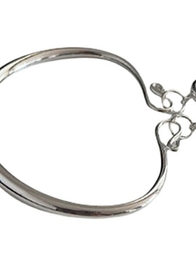 宫铃铛光面实心饰品礼物银手镯