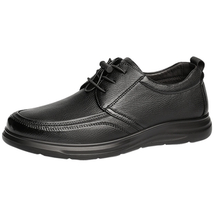 森达休闲皮鞋男2025春秋新款商场同款简约软面休闲鞋1VD01AM5