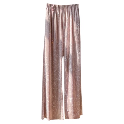 软糯亲肤高级感丝绒阔腿裤女