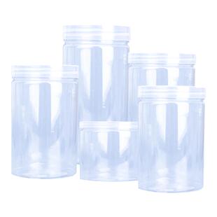 食品级透明塑料罐子包装盒食品密封罐杂粮防漏包装瓶干果瓶子花茶