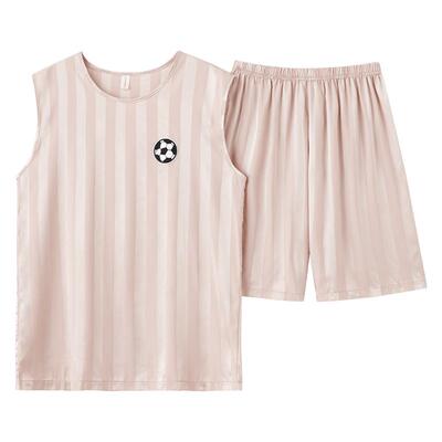 冰丝睡衣女夏天背心短裤休闲宽松套装夏季凉感女生大码无袖家居服