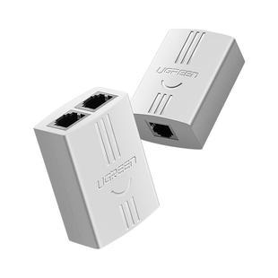 绿联电话一分二分线器连转接线家用座机直通RJ11双三通延长对接头