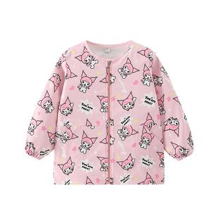 儿童羽绒服防水罩衣男童棉服防脏护衣女童棉袄防污罩衫宝宝画画服