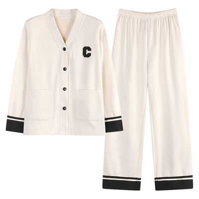 芬腾可安睡衣女秋冬季德绒2025新款加厚加绒家居服珊瑚绒保暖冬天