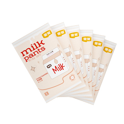 宜婴牛奶裤透气尿不湿便携装6片