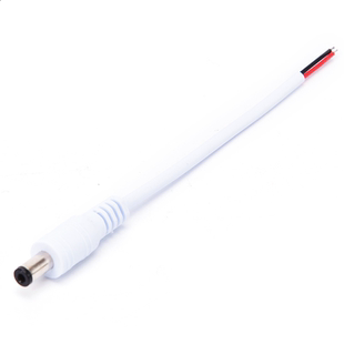 8mm毫米2p滴胶防水cob灯带免焊接头卡扣USB公母插头5525DC延长线