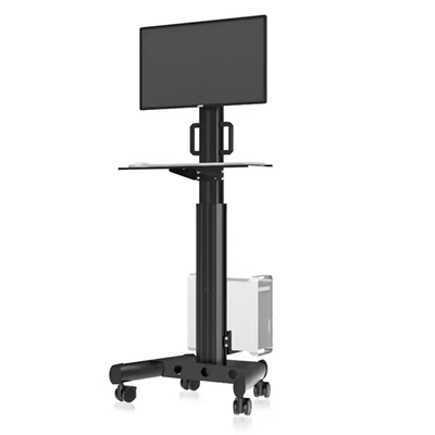 电脑主机移动推车显示器落地支架