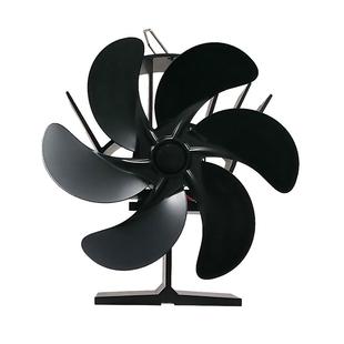 壁炉风扇涡轮六叶家用柴火炉暖炉热力风扇不用电温差发电热能风扇