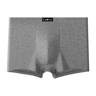雅鹿纯棉男士内裤平角短裤头宽松透气底裤衩青少年运动四角新款夏