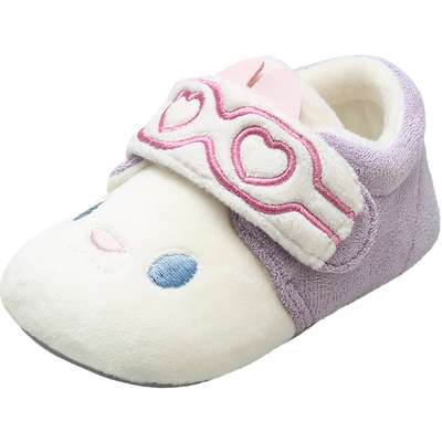 牧童加绒保暖新生儿软底步前鞋