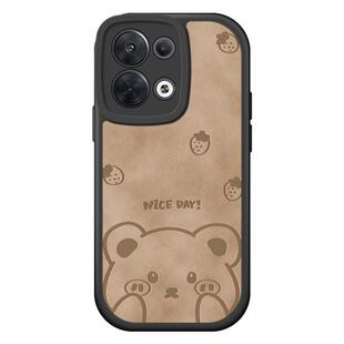 适用opporeno8pro手机壳reno8保护套新款pro+镜头全包防摔女por小羊皮opooreno笑脸网红opopreno磨砂2025外壳