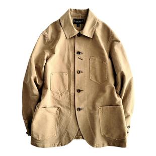 西里布全棉卡其工装西服翻领外套咔叽复古休闲非rrl freewheelers