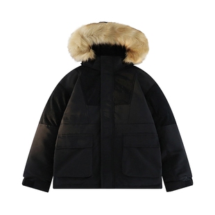 男士冲锋衣棉服工装外套男2025新款棉衣冬季衣服可拆卸派克服男款