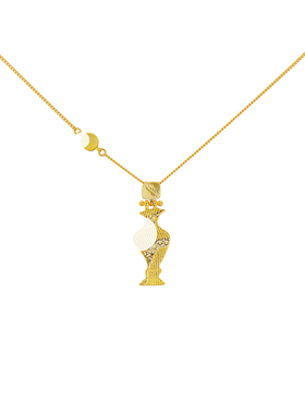 WS瓶浮雕花瓶项链耳钉百搭简约