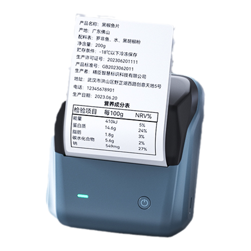 精臣B31生鲜水产冷冻标签打印机
