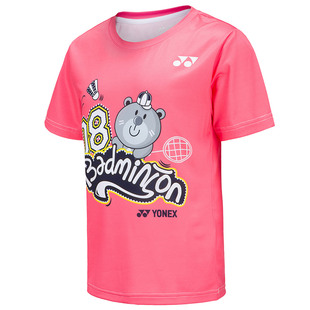 YONEX尤尼克斯羽毛球服儿童T恤运动训练短袖球衣乒乓网球大小童yy