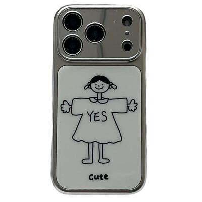 简约男孩女孩使用苹果手机壳