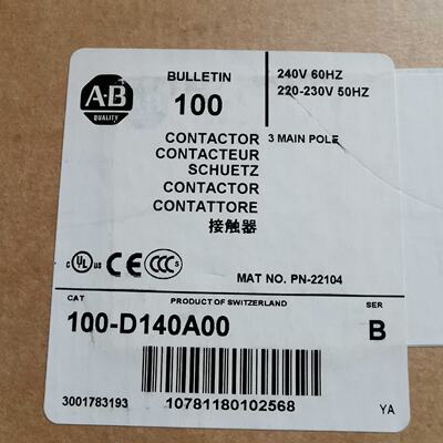 议价罗克韦尔接触器100-D140A00 100-D140A11 220V全新原装现货