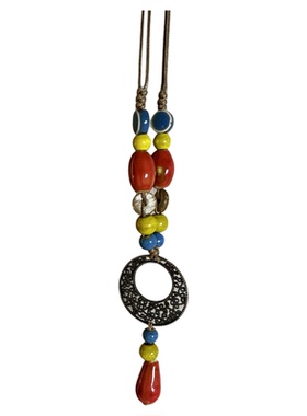 毛衣链秋冬大气高档高级感长款轻奢不掉色陶瓷项链精致百搭可调节