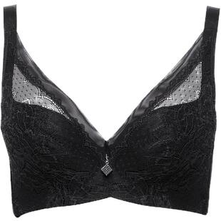 贝佳人深v蕾丝全罩大码内衣显瘦显胸小软钢收副乳聚拢性感BW92604