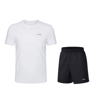 李宁运动套装女夏薄款2026新款速干透气跑步网球羽毛球休闲运动服