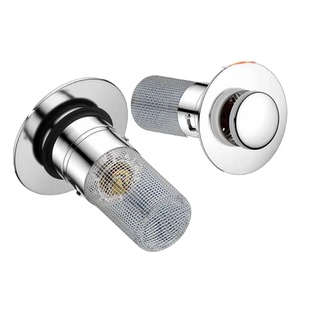 洗手盆脸盆漏水塞子面盆弹跳芯按压式配件防臭通用下水器滤网排水