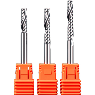 威特5A钨钢4mm单刃螺旋铣刀数控雕刻机刀头亚克力PVC切割雕刻刀具