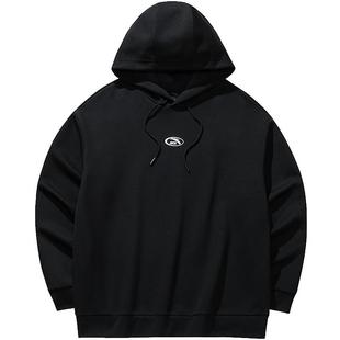 安踏情侣款连帽长袖卫衣男女同款潮流廓形休闲套头衫宽松运动上衣