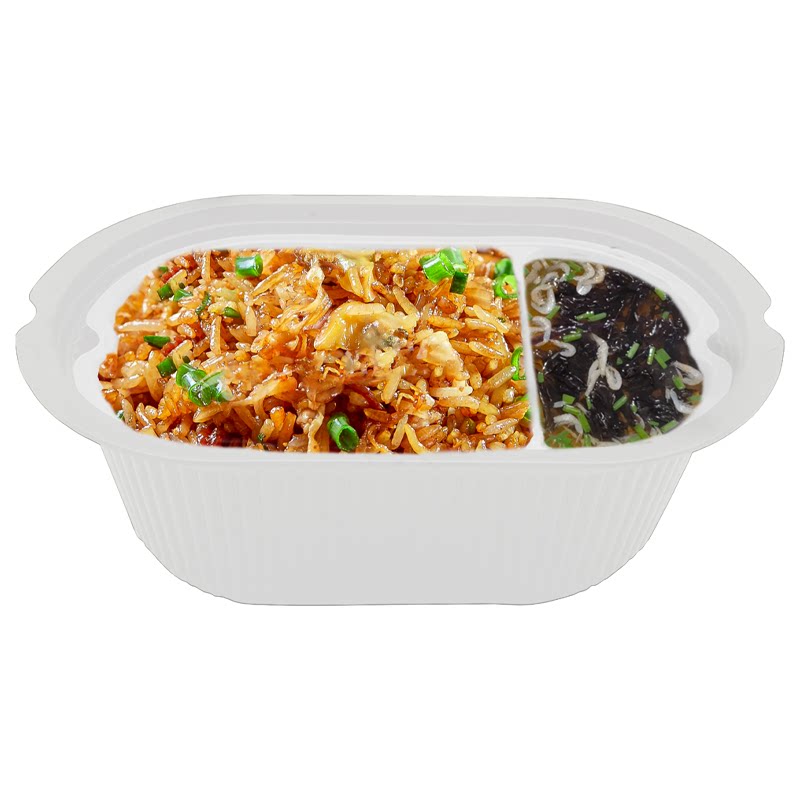 女同桌韩式拌饭自热米饭方便速食