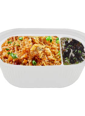 女同桌韩式拌饭自热米饭方便速食