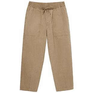 热风2025年春季新款男士宽松休闲长裤高腰时尚束脚裤百搭锥形裤男