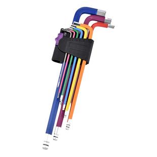 S2材质加长彩色加硬M3 6 8MM厘单支工业级球头六棱内六角扳手套装