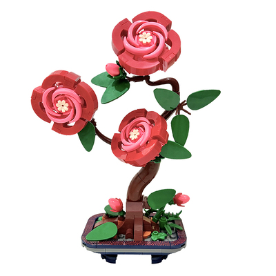 佳奇积木水仙花6岁女生拼装玩具