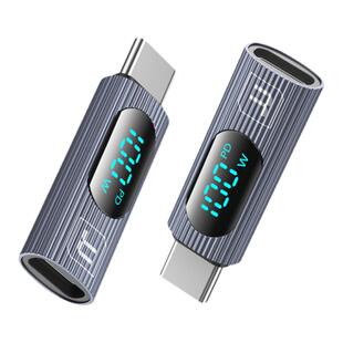 toocki图奇苹果全系列转接头100W闪充适用iPhone15充电typec转接器PD快充数据线转换插头双TypC接口数显器