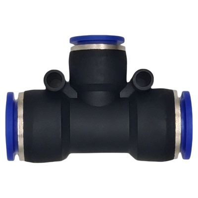 快速接头塑料螺纹直通三通PVPGPE
