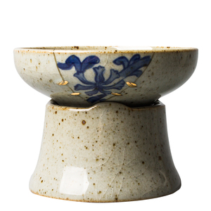 手工粗陶茶漏仿古陶瓷茶滤景德镇手绘茶具功夫茶道零配茶叶过滤网