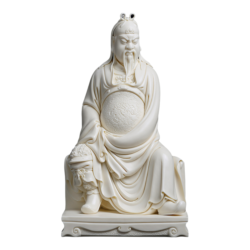 戴玉堂陶瓷林建胜《忠义千秋文关公》收藏商务送礼摆件家居饰品