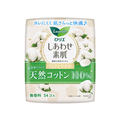 日本进口乐而雅纯棉护垫14cm54片