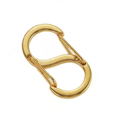 钛钢镀金项链DIY首饰双开口S扣头Y字链吊坠手链延长挂扣修复配件