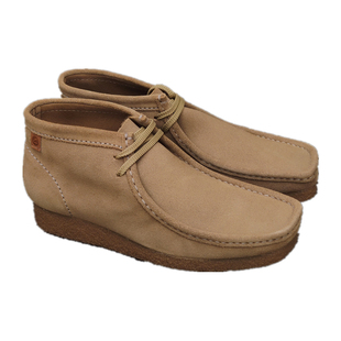 Clarks其乐春季袋鼠鞋wallabee男鞋翻毛复古中帮高帮Shacre Boot