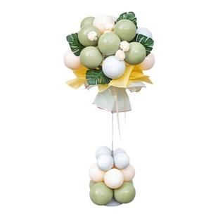 新年春节开业气球花篮立柱拱门商场门店周年庆汽车4s店装饰布置品