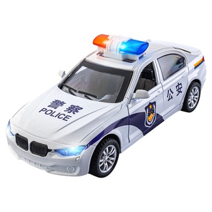 儿童合金警车仿真警察玩具车大号救护车皮卡越野车男女孩生日礼物