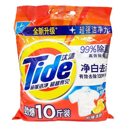 汰渍洗衣粉5kg大袋家庭装