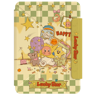 ipadpro保护套iPad11磁吸双面夹air7新款13寸适用苹果10代平板ipadmini7保护壳iPadair654旋转Y折搭扣129轻薄