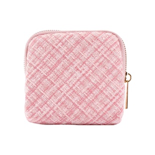 小香风首饰收纳包高端手串饰品文玩专用收纳袋便携分层绒布拉链包