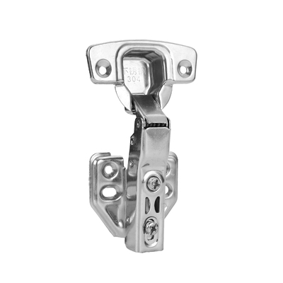 3.0牛头铰链304不锈钢梅花头胶链合页阻尼缓冲五金折叠橱柜门合页