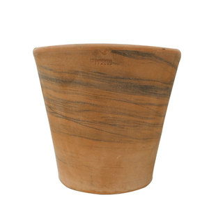 虹越进口帝罗马花盆科诺高圆型天然陶土红陶盆透气种植盆果树种球