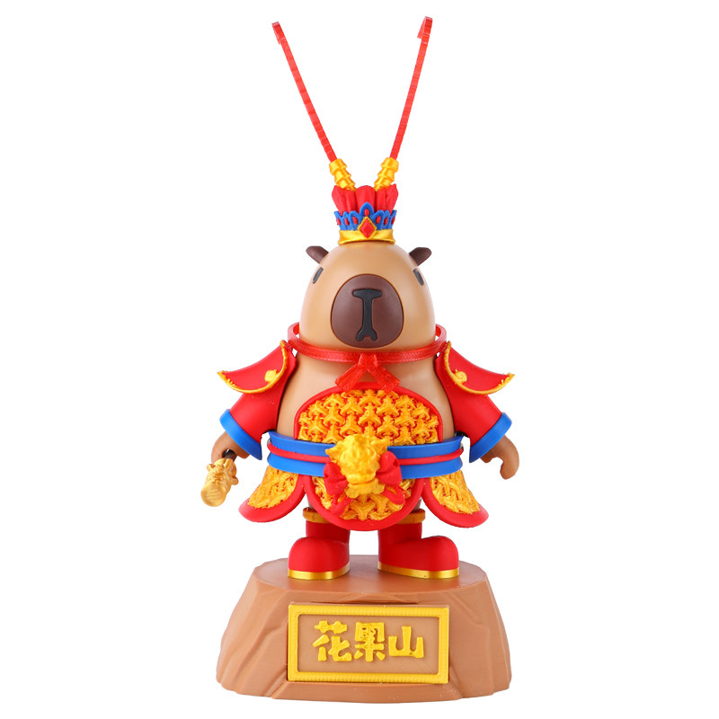 卡皮巴拉美豚王手办摆件磁吸玩具
