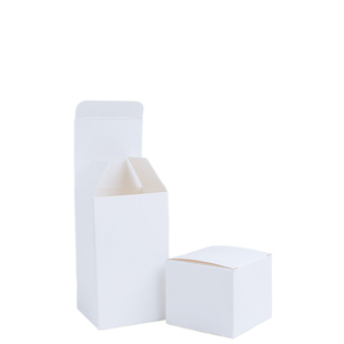 纸盒现货白卡纸盒小盒子定做通用小白盒印刷LOGO商标盲盒方形定制